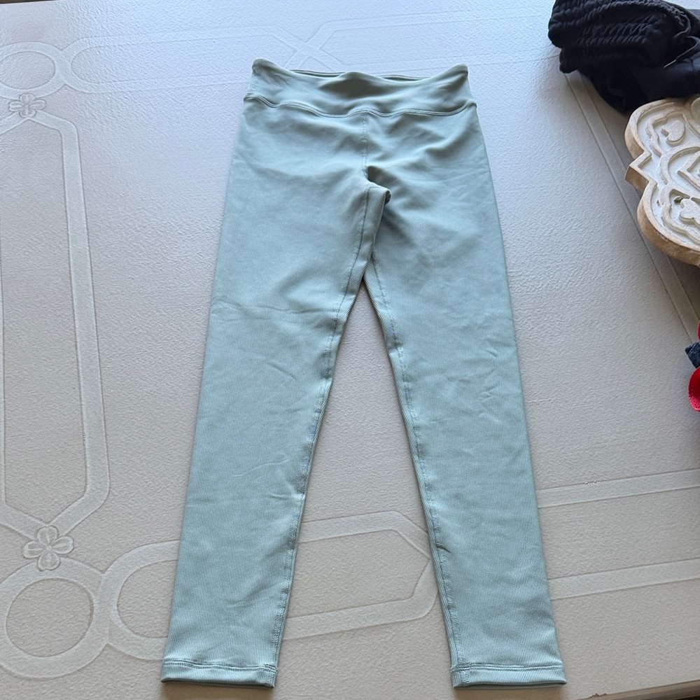 Yogalicious Light Mint Green Girls' Leggings - Stretchy Everyday Bottoms